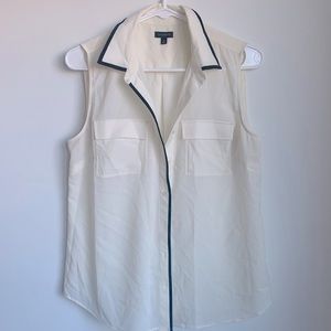 Talbots | Sleeveless White Blouse